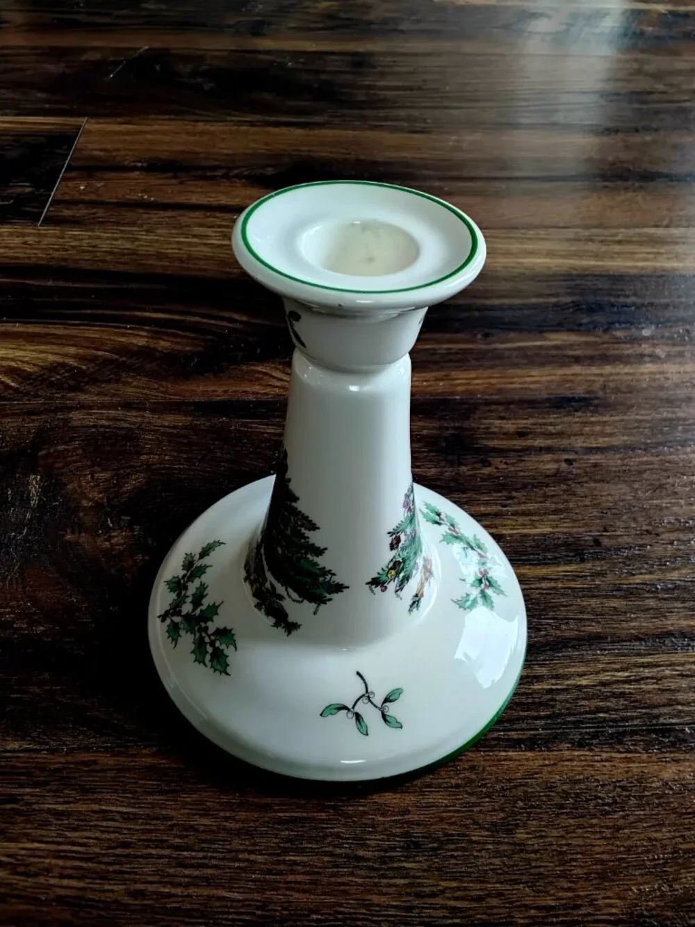 Spode Christmas Tree Ceramic Candle Stick Holder